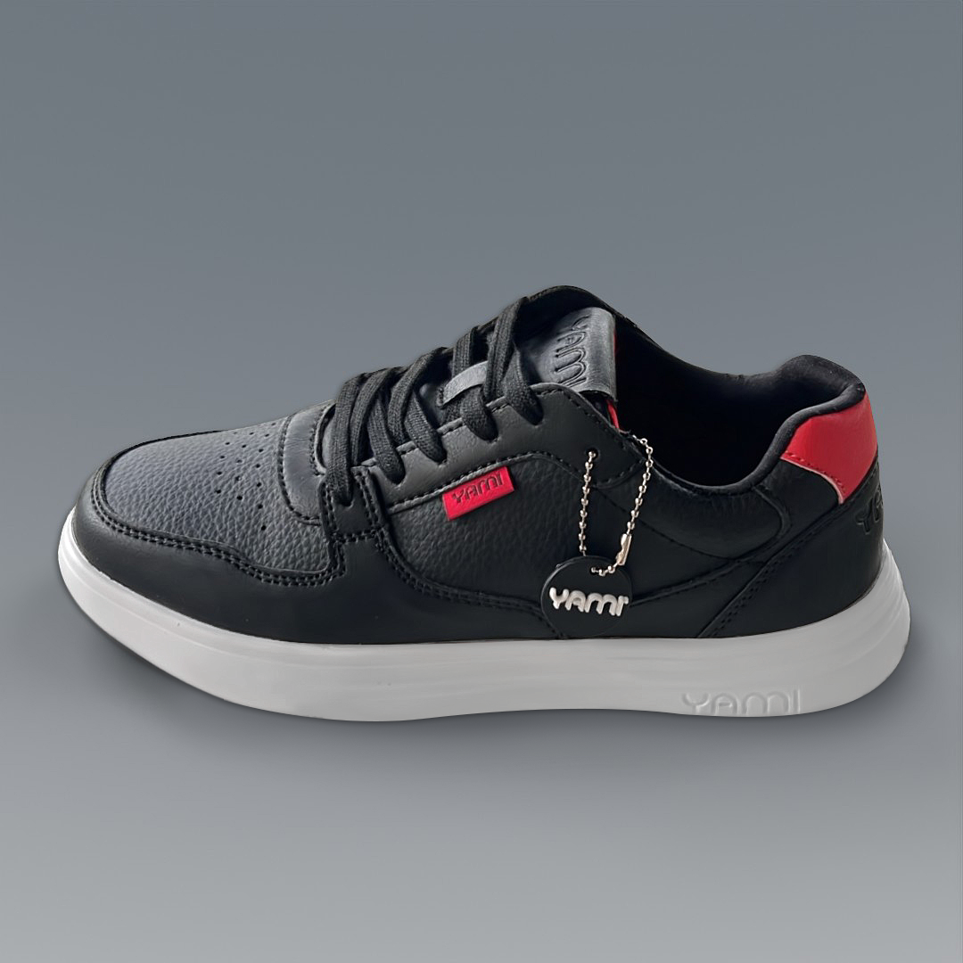SpinSole 01 G2 Black/Fire Red, Men's & Women's Dance Sneaker