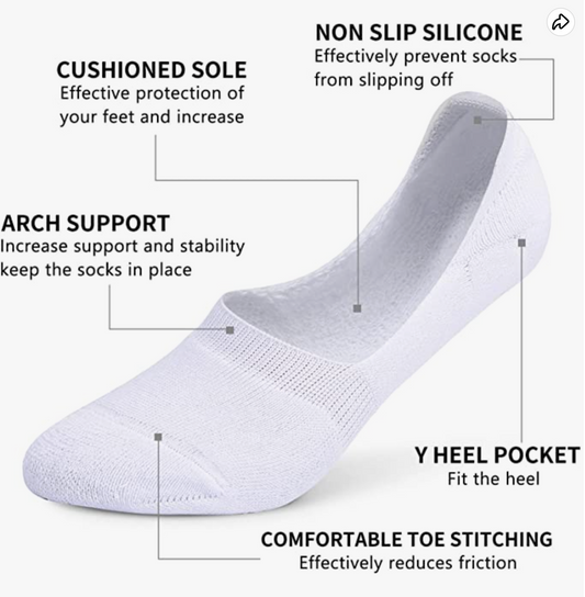 NO-SHOW INVISIBLE SOCKS