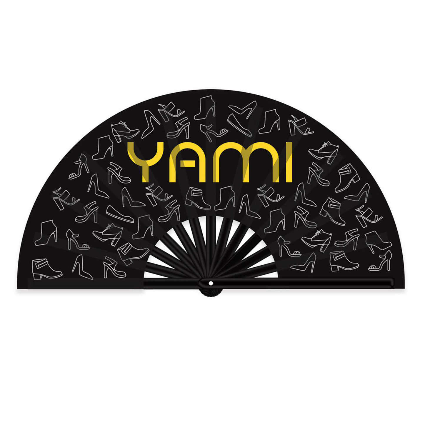 Black Satin Fan