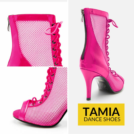 Tamia Mesh Bootie Pink