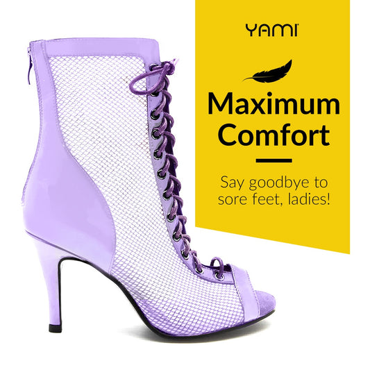 Tamia Mesh Bootie Lavender