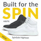 SpinSole High Top Dance Sneaker- BLACK